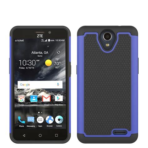 Dual Layer Hybrid Armor Case Soft Tpu And Pc Shockproof Cover For Zte