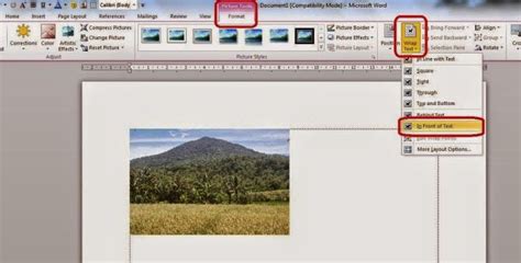 Maybe you would like to learn more about one of these? Microsoft Word: Cara Memindahkan Atau Menggeser Gambar ...