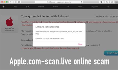 Apple Com Scan Live Online Scam How To Remove Dedicated Viruses Com