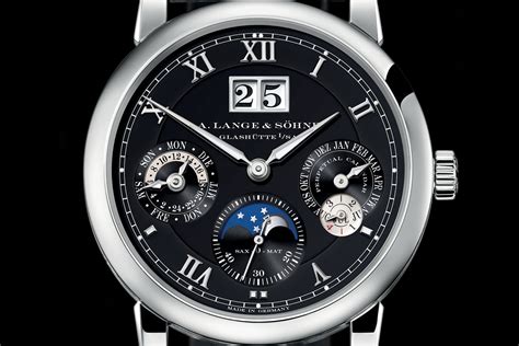 However in 1990 the company came back to life and in 1994 it produced its first range of watches for many decades reclaiming its status as a major player in the horology industry. A. lange & Söhne Langematik Perpetual in white gold and ...