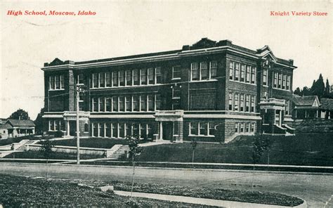 High School Circa 1915 Moscow Idaho High School Mosco Flickr