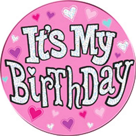 Expression Factory Its My Birthday Pink Giant Badge Sg12115 Ebay