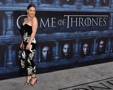 Emilia Clarke Game Of Thrones Season 6 Premiere 16 Gotceleb