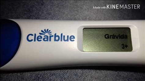 Teste de gravidez clear Blue positivo - YouTube