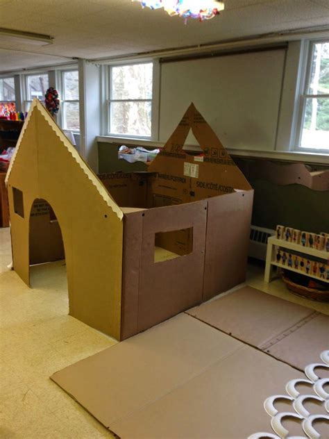 Mrs Goffs Pre K Tales Our Life Size Gingerbread House Cardboard