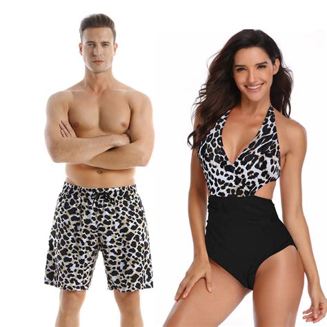 Couples Matching Swimsuit Coupless Beach Wear Mens Etsy