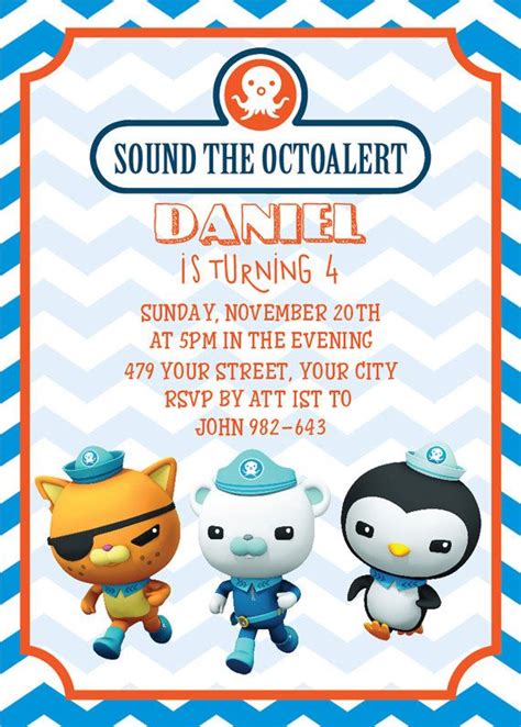 Octonauts Birthday Octonauts Invitation By Invitationstore Octonauts