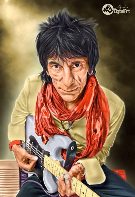 Portrait Musician Ronnie Wood In Painting By Awie06 On Deviantart