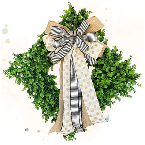 Easy Everyday Wreath Bow Jeannie Pence