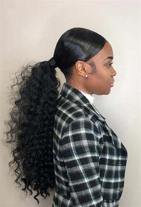 Stunning Low Ponytail Idea For Black Women Hairstyles Hair Ponytail