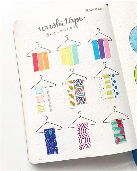 43 Cute And Clever Washi Tape Swatches For Your Bullet Journal Bullet