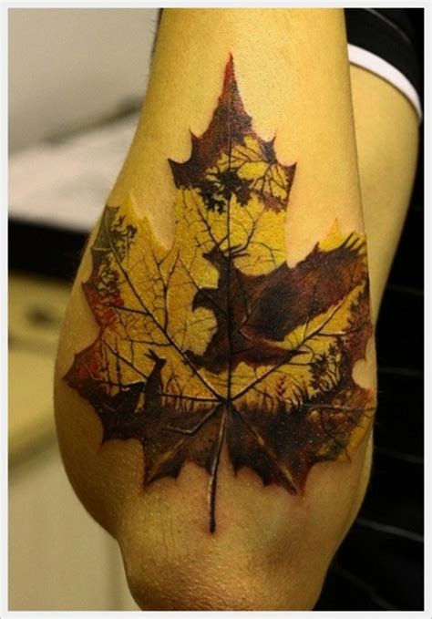 delicate leaf tattoo   body