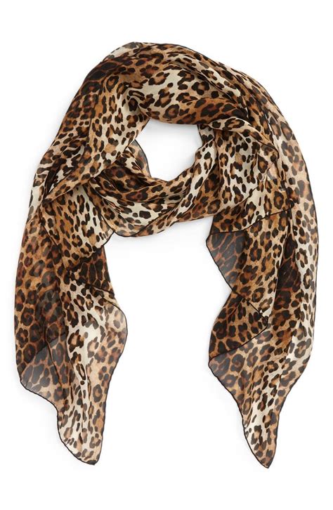 Givenchy Leopard Print Silk Scarf Nordstrom