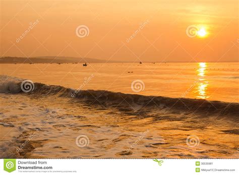 Sunrise Over The Sea Stock Image Image Of Shore Tourism 30535981