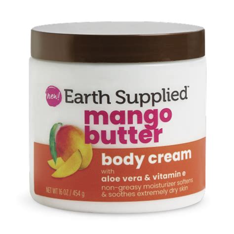 Earth Supplied Mango Butter Body Cream 16 Oz King Soopers