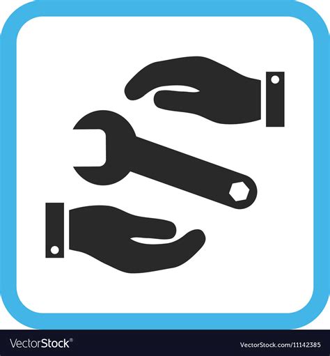 Service Icon In A Frame Royalty Free Vector Image