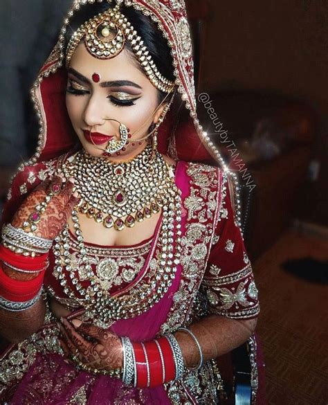 Pinterest Pawank90 Indian Bridal Makeup Bridal Makeup Indian Bridal Fashion