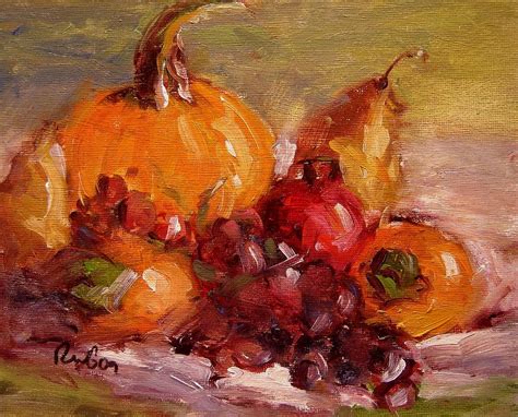 Fall Harvest Painting By R W Goetting Fine Art America