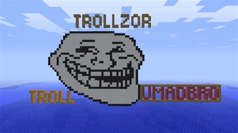 Troll Face Pixel Art Umadbro Minecraft Project