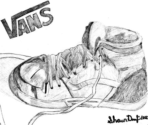 Vans Shoe Drawing By Shawnryan96 On Deviantart