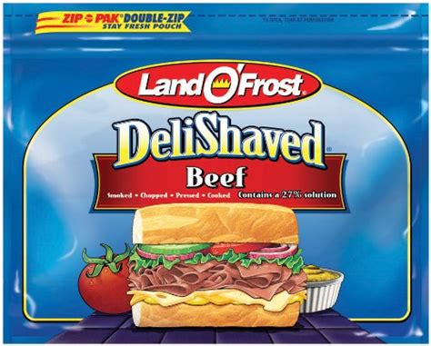 Land O Frost Deli Shaved Beef 75 Oz Everything Else