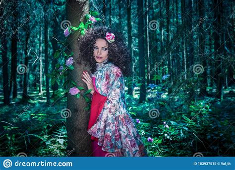 The Fairy In A Magic Forest Stock Image Image Of Dress Female 183937515