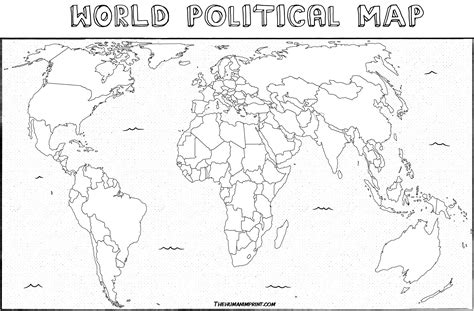 World Political Map The Human Imprint