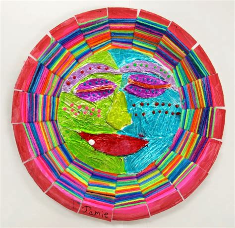 Cassie Stephens In The Art Room Mexican Sun Moon Weavings School