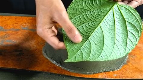 How To Make Cement Leaf Pot Concrete Leaf Casting Cement Leaves