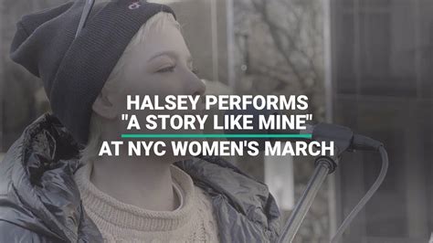 Halsey Performs A Story Like Mine At Nyc Womens March Womens March