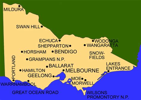 River Map Victoria Australia