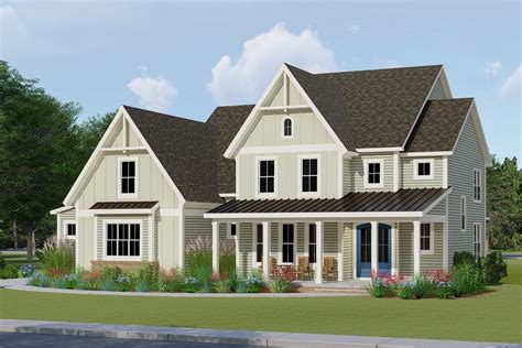 Exclusive Modern Farmhouse Plan With Optional Finished Basement