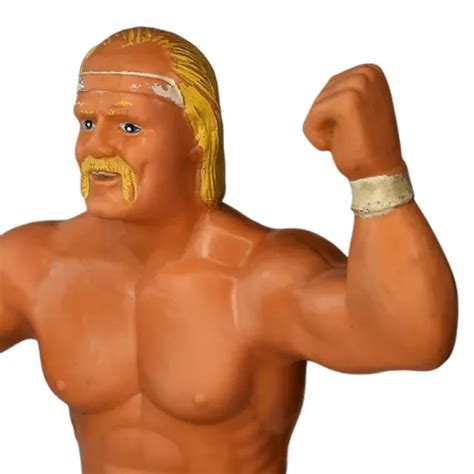 Vtg Ljn Hulk Hogan Wwf Rubber Action Figure Retro S Hulkamania