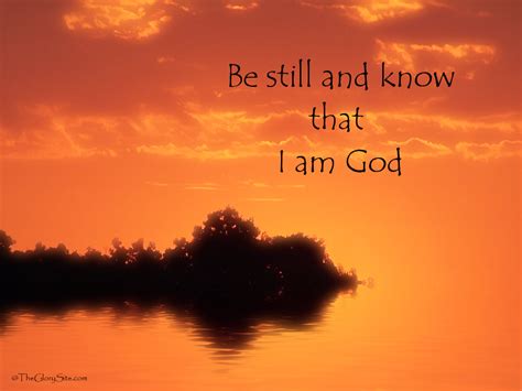Finishing Well: Know that I am God...