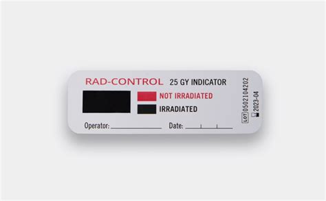 Rad Control Blood Irradiation Indicators On Point Medicals