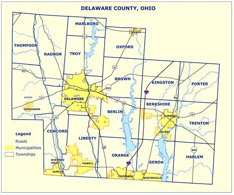 Ohio County Map With Townships