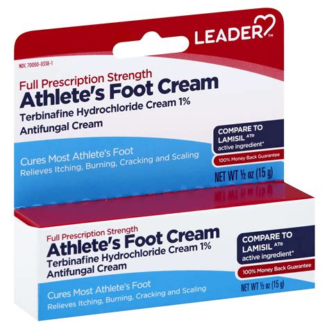 Buy Leader Athletes Foot Antifungal Cream Full Prescription Strength Clinically Proven