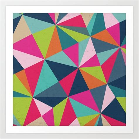 Refer to the general description section before applying the spray pattern data. Geometric Triangle Pattern - Spring Color Palette - Art ...