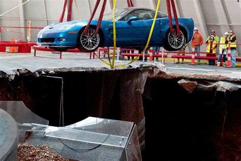 Prized Corvettes Rescued After Falling Into Massive Sinkhole
