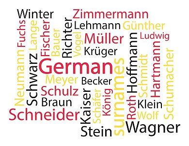 List Of The Most Common Surnames In Germany Wikipedia