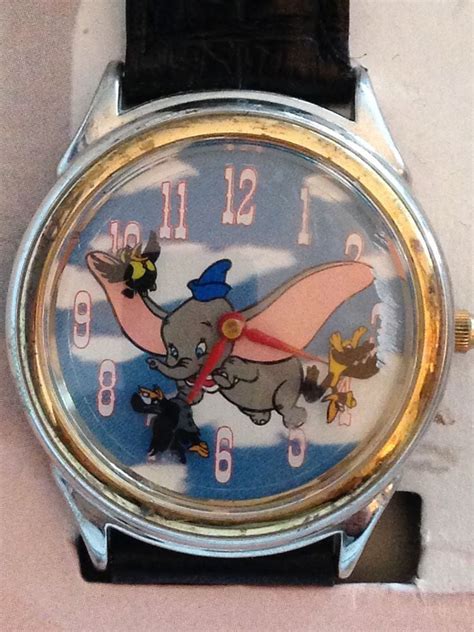 Disney Dumbo 1994 Collector Series Iii Timothy Pin Wristwatch Watch