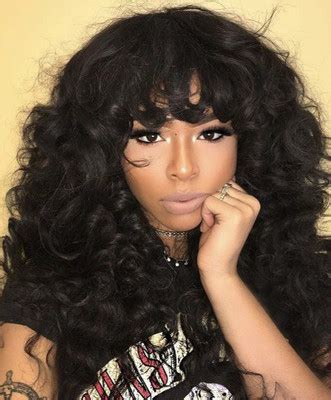 Long hairstyles with bangs for black women who want to look much more stylish and energetic will take you to the hairstyles of your dream world. 24" Wavy With Bangs Wigs For African American Women The ...