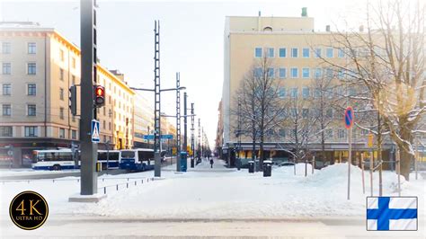 Walking In Winter Wonderland ️ Walking Tour Tampere Finland 4k Uhd