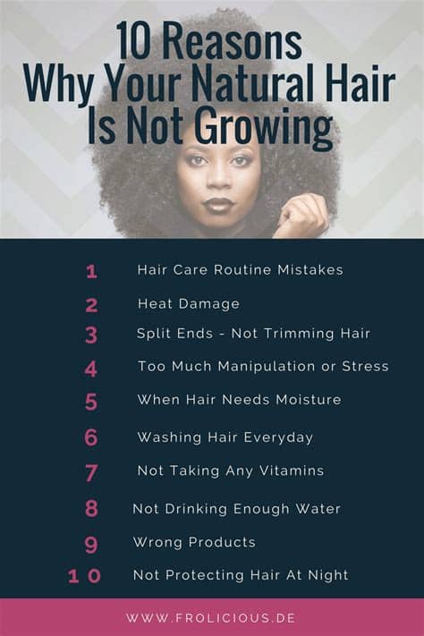It can bring about soft and lustrous hair while improving the hair texture. 10 Reasons Why Your Natural Hair Is Not Growing | Natural ...