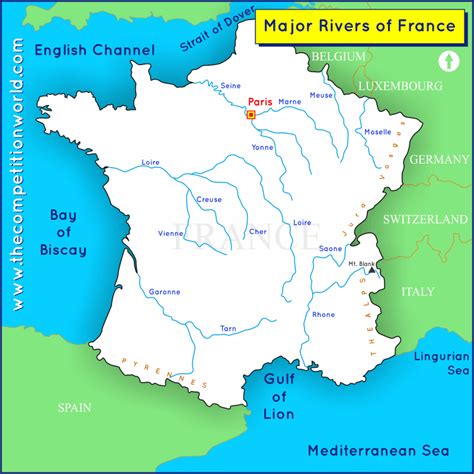 France Map With Rivers