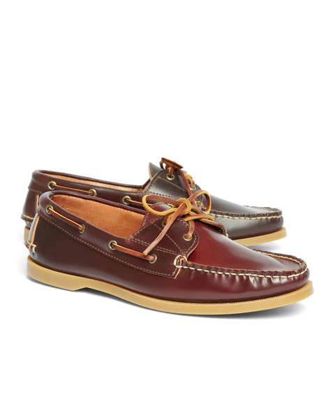 Brooks Brothers Cordovan Boat Shoe In Brown For Men Lyst