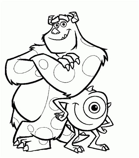 Explore the world of disney pixar animated films monsters inc and monsters university with these free coloring pages for kids. monsters inc coloring pages | Creative Coloring Pages ...