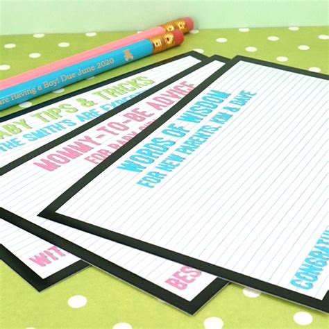 Dollar tree 3 glass cutting boards: Personalized Letter Board Baby Shower Advice Cards (Set of ...