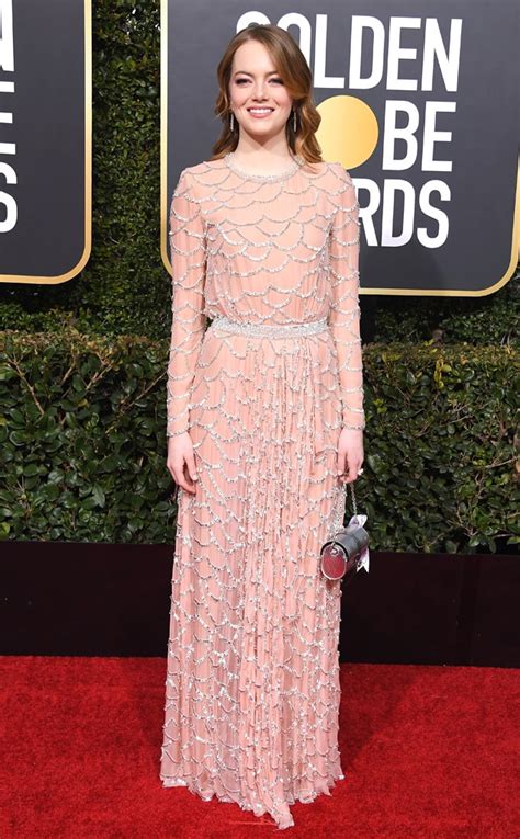 Emma Stone From 2019 Golden Globes Red Carpet Fashion E News