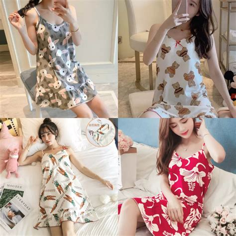 Foto model daster tipis hot jepang : Baju Tidur Sexy Daster Wanita include cup bra | Shopee ...